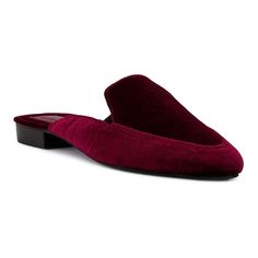 Elevate your look with these elegant Rag & Co Batiste Women's Velvet Mules.Click this FOOTWEAR GUIDE to find the perfect fit and more! Elevate your look with these elegant Rag & Co Batiste Women's Velvet Mules. Click this FOOTWEAR GUIDE to find the perfect fit and more! FEATURES All day comfort Stylish velvet designDETAILS Velvet upper Canvas lining Polyurethane midsole Rubber outsole Almond toe Slip-on Polyurethane footbed Slip-resistant outsole 0.39-in. height Spot clean Imported Size: 5. Colo Womens Clogs And Mules, Velvet Mules, Clogs And Mules, Luxury Flats, Burgundy Velvet, Shoe Carnival, Wooden Heel, Low Block Heels, Leather Pieces