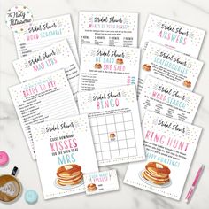 printable brunch menus for the bride and groom