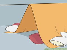 a person laying on the ground with their feet up under a tent that is hanging upside down