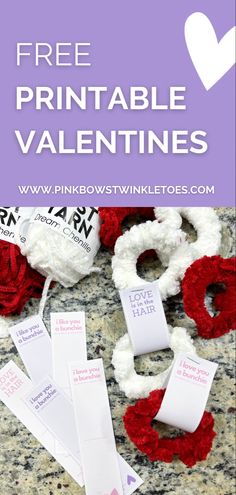 valentine's day printables for kids to make with crochet and yarn