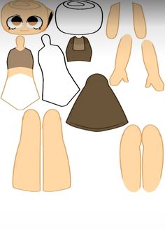 the paper doll is cut out and ready to be made