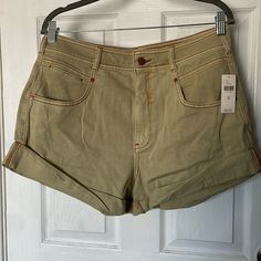 Nwt! Pilcro Rolled Twill Shorts. High-Waisted. Zip Fly Button Front Pilcro Shorts, Grey Denim Shorts, White High Waisted Shorts, Anthropologie Jeans, Boyfriend Shorts, High Rise Denim Shorts, Denim Cutoff Shorts, Twill Shorts, Denim Cutoffs