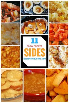 the collage shows different types of side dishes