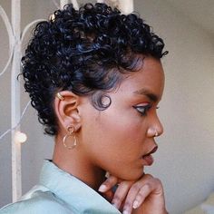 3c Curly Hair, Curly Hair Trends, Curly Pixie Hairstyles, Curly Pixie Haircuts, Short Curly Haircuts