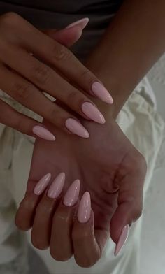 Medium Pink Coffin Acrylic Nails, Wedding Nails For Bride Light Pink, Plain Nail Colors Acrylic, Nail Inspo Rose Gold, Nail Inspo Soft Pink, Basic Gel X Nails, Baby Pink Almond Nails With Design, Hoco Nails Light Pink, Clean Girl Pink Nails