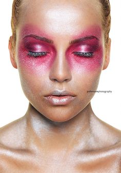 Magenta Madness by Jodie Mann, via Flickr Emma Connolly, Brand Theme, Avant Garde Makeup, Glitter Makeup, Girly Stuff, Girly Things, My Images, Oasis, Halloween Face Makeup