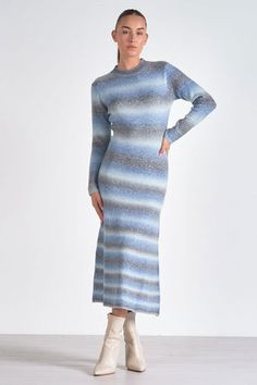 Daniella Sweater Dress Monica Dress, Midi Dress Fall, Tight Sweater, Sweater Dress Midi, Fitted Top, Knit Sweater Dress, Long Sleeve Midi, Fitted Bodice, Hat Hairstyles