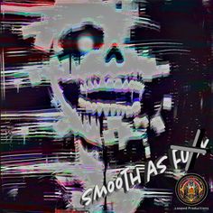 a skull with the words smoothtass eu on it's face and mouth