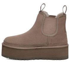 (WMNS) UGG Neumel Platform Chelsea 'Smoke Plume' 1134526-SKP Ugg Neumel Platform, Ugg Neumel, Stylish Sneakers, Perfect Pair, Your Perfect, Chelsea, Sneakers, Chelsea Fc