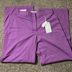 New With Tag Bershka Purple Wide Leg Pants Us Size 8 Purple Wide Leg Pants, Bershka Cargo Pants, Bershka Wide Leg, Purple Wide Leg, Black Wide Leg Jeans, Check Pants, Tan Trousers, Tan Legs, Purple Pants