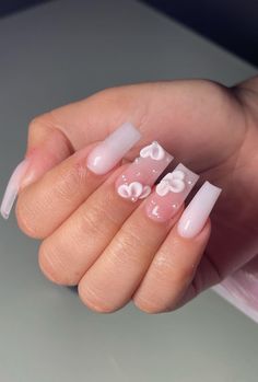 15th Birthday Nails, Adorable Nails, Quince Nails, Short Coffin, Graduation Nails, Spring Acrylic Nails, Girly Acrylic, Girly Acrylic Nails, Classy Acrylic Nails