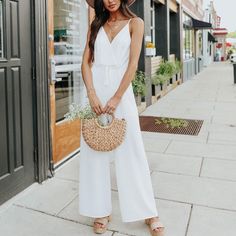 White Jumpsuit From Magnolia Boutique. Surplice Top, Adjustable Straps, Elastic/Adjustable Waist. Double Lined (Shorts) Nwt Tags Pink Lily, Red Dress Boutique Chic White Jumpsuits And Rompers For Summer, White Jumpsuit For Summer Day Out, White Jumpsuits And Rompers For Summer Day Out, Chic White Jumpsuit For The Beach, Chic White Beach Jumpsuit Or Romper, White Jumpsuits And Rompers For Spring Vacation, White Summer Jumpsuit For Beach Season, White Jumpsuits And Rompers For Beach Day Out, White Summer Jumpsuits And Rompers For Beach Season