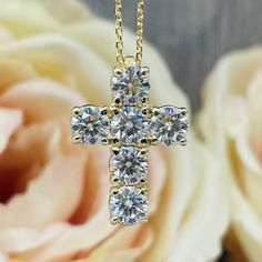 🐕 Big deals! Cross Necklace, Large Cross Necklace Solid Gold Cross, Unique Cross Necklace, Moissanite Cross Pendant Necklace, Religious Necklace, #7121 only at $1213.00 Hurry. #CrucifixPendant #ConfirmationPendant #14kWhiteGold #ReligiousNecklace #ChristianGifts #CrossCharm #CrossPendant #ReligiousPendant #BaptismGift #CharmNecklace Diamond White Cross Jewelry For Anniversary, Anniversary Cross Pendant Necklace With Cubic Zirconia, Diamond White Cross Jewelry With Prong Setting, Diamond Cross Jewelry For Anniversary, Fine Jewelry Diamond Cross Pendant Necklace For Anniversary, Cubic Zirconia Cross Diamond Necklace For Anniversary, Spiritual Diamond Necklace For Anniversary, Diamond White Cross Necklace With Prong Setting, Diamond Cross Necklace With Prong Setting