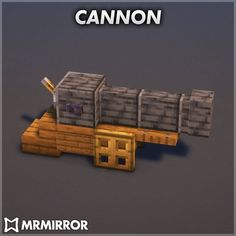 an image of a minecraft cannon