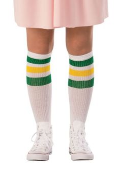 Eleven Stranger Things Socks Stranger Things Elfie, The 80s Fashion, White Knee High Socks