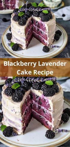 this blackberry lavender cake recipe is the perfect dessert for any occasion