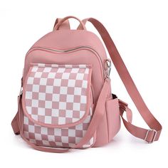 Color: black, green, red, pinkMaterial: Oxford clothMaterial: polyesterLuggage shape: vertical squareOpening method: zipperPattern: solid colorProcessing method: soft surfaceHardness: softCarrying parts: soft handleBag type: three-dimensional bag Fabric Backpack For Daily Use, Pink Square Shoulder Bag With Zipper, Large Capacity Nylon Backpack In Pink, Large Capacity Pink Nylon Backpack, Square School Bag With Zipper Closure, Casual Square School Backpack, Square Backpack For Daily Use, Pink Square Bag With Zipper Closure, Pink Nylon Backpack For Daily Use