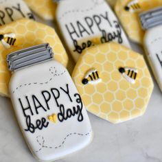 Birthday | Happy BEE-day! - Southern Sugar Bakery Happy Bee Day, Bee Themed Birthday Party, Bee Cookies, Bee Birthday Party, Bee Day, Bee Party, Bee Birthday, First Birthday Themes, Bee Baby Shower