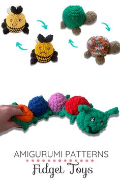 the amigurmi toy is made to look like a turtle