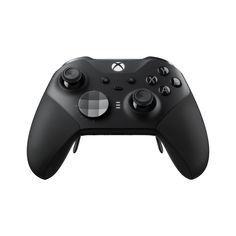 the front view of a black xbox wireless controller