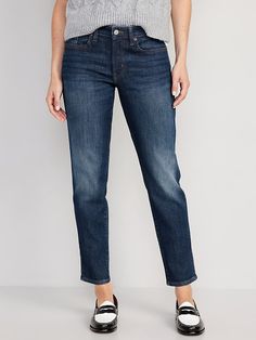 Mid-Rise OG Straight Ankle Jeans for Women | Old Navy Ankle Jeans Outfit, Plus Size Black Jeans, Plus Size 20, Straight Ankle Jeans, Size 12 Women, Middle Aged Women, Curvy Jeans, Best Jeans, Virtual Closet