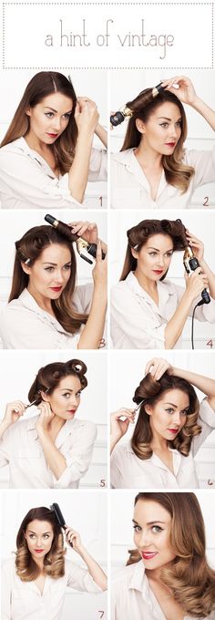 Soft Vintage Hair Swoop- Med-Long Hairstyles 60s Hairstyles, Wavy Hairstyles Tutorial, Makeup Tip, Bohol, Hair And Beauty