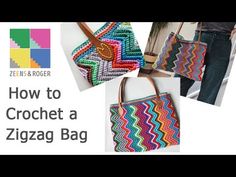 how to crochet a zigzag bag with the beginner's guide