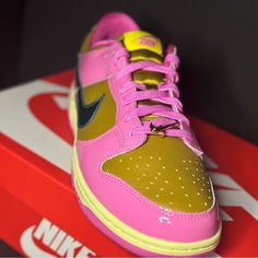 Size 10 W Brand New Nike Pink, Nike Dunk Low, Dunk Low, Shoes Nike, Nike Dunk, Nike Dunks, Women's Nike, Womens Shoes Sneakers, Nike Shoes