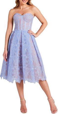 NADINE MERABI Olivia Strapless Lace Dress | Nordstrom Nadine Merabi, Strapless Lace Dress, Nordstrom Dresses, Lace Dress, Strapless Dress, Bodice, Fashion Inspo, Size 4, Hand Wash