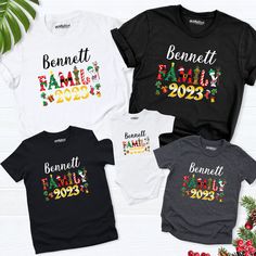 Family name Christmas shirt, 2024 Christmas family tee shirt, matching Christmas shirt, Custom Family Christmas Shirt, Christmas party shirt Hello! Thank you for supporting small businesses. My main priority here is the satisfaction of my customers. My t-shirts are Bella+Canvas brand. If Bella+Canvas is out of stock, I will send it from a brand of the same size and quality. If you want to buy this design in different product. I have a stock of SWEATSHIRT, HOODIE and LONG SLEVEE TEE. You can clic Christmas Party Shirt, Matching Christmas Shirts, Christmas Party Shirts, Name Christmas, 2024 Christmas, Family Tees, Family Christmas Shirts, Teacher Outfits, Cute Sets