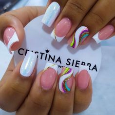 Her Nails, Pretty Nail Art Designs, Bright Nails, Acrylic Nails Coffin Short, Short Acrylic Nails Designs, Pink Nail, Nail Designs Glitter