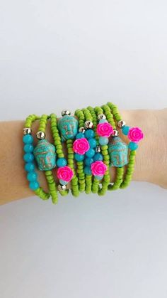 turquoise buddha  Beaded bracelets  layering bracelets Bohemian Green Stretch Bracelet For Festival, Turquoise Hand Wrapped Beaded Bracelets For Meditation, Turquoise Hand Wrapped Beaded Bracelet For Meditation, Bohemian Turquoise Stretch Bracelet For Festivals, Spiritual Green Wrap Bracelet For Festival, Handmade Turquoise Stretch Bracelet For Meditation, Bohemian Turquoise Stretch Bracelet For Meditation, Bohemian Stretch Bracelet With Colorful Beads For Meditation, Hand-strung Turquoise Stretch Bracelet For Festivals