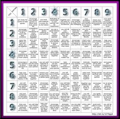 a poster with numbers and times on it in purple frame, showing the date for each month