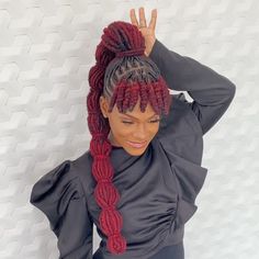 Fancy Loc Hairstyles For Women, Dreads Wedding Hairstyles Dreadlocks, Loc Bubble Ponytail, Long Locs Updo, Up Hairstyles Black Women, Long Locs Styles, Loc Ponytail Styles Black Women, Long Loc Styles Women, Long Locs Hairstyles