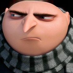 an animated character with a scarf around his neck