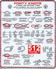 an image of different types of knots