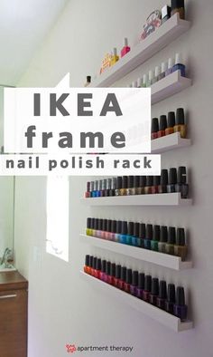 Ikea Organisation, Picture Ledges, Beauty Salon Interior Design, Make Up Storage, Ikea Organization, Diy Makeup Storage