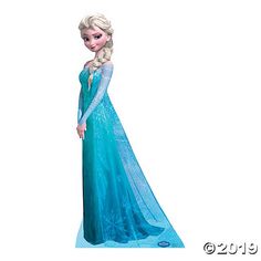 an image of a frozen princess in blue dress