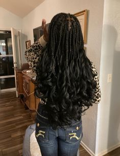 black girl braided hairstyle Hairstyle For Prom, Back To School Hair, Braided Hairstyles For Black Women Cornrows, Curly Braids, Colored Braids, Goddess Braids Hairstyles, School Hair, Natural Curls Hairstyles