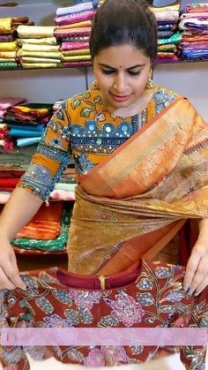 Kalamkari Saree Blouse Designs Latest, Ikat Blouse Designs Cotton Saree, Kalamkari Work Blouse Designs, Kalamkari Saree Blouses, Kalamkari Maggam Work Blouses, Kalamkari Saree Blouse Designs, Kalamkari Blouse Designs Latest, Cotton Blouse Designs Latest, New Latest Blouse Pattern