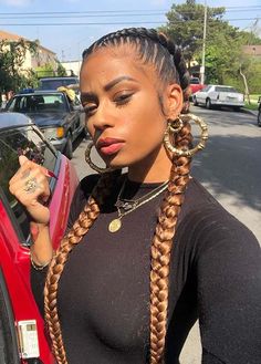 2 Feed In Braids, Feed In Braids, Two Braid Hairstyles, Feed In Braids Hairstyles, Braided Bun Hairstyles, Braided Ponytail Hairstyles, Feed In Braid, Girls Hairstyles Braids