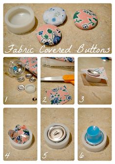 the instructions for making fabric covered buttons