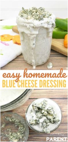 easy homemade blue cheese dressing recipe