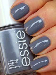 Essie Petal Pushers - This is IT. I finally found my suitable grey! Amen! Essie Petal Pushers, Petal Pushers, Nail Colors Winter, Polish Colors, Essie Nail Polish, Short Hairstyle