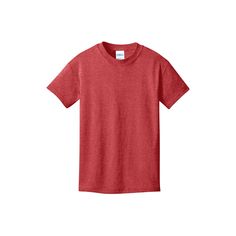 Find the Port & Company® Core Cotton Youth T-Shirt at Michaels. com. An indispensable t-shirt in our classic silhouette—with a very friendly price. An indispensable t-shirt in our classic silhouette—with a very friendly price. Removable tag for comfort and relabeling. Due to the nature of 50/50 cotton/polyester neon fabrics, special care must be taken throughout the printing process. Details: Available in multiple colors and sizes 5.4 oz. 100% cotton 98/2 cotton/poly (Ash) 90/10 cotton/poly (Ath Classic Red Cotton T-shirt, Red Classic Cotton T-shirt, Basic Red T-shirt With Relaxed Fit, Orange Neon, Purple Heather, Heather Purple, Green Neon, Neon Blue, Classic Silhouette