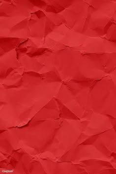 red crumpled paper textured background with space for text