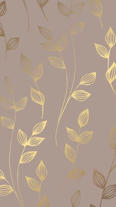 an abstract floral background with gold leaves