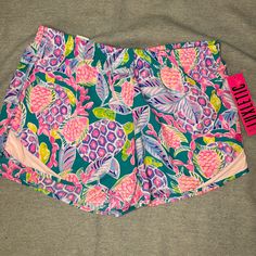 Super Soft Lily Pulitzer Luxletic Shorts. Brand New With Tags. Color Is Maldives Green In Turtle Wave Print Casual Pink Swimwear With Built-in Shorts, Green Athleisure Activewear For Beach Season, Summer Pink Swimwear, Pink Stretch Swimwear With Built-in Shorts, Pink Stretch Activewear For Swimming, Casual Pink Athletic Shorts For Beach Season, Pink Stretch Shorts For Beach, Pink Stretch Shorts For The Beach, Pink Athleisure Swimwear With Built-in Shorts