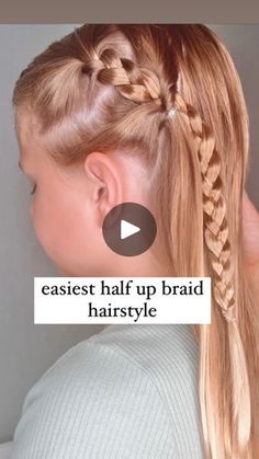 2M views · 4.4K reactions | EASIEST HALF UP BRAIDED HAIRSTYLE 🩷 #hairstyle #hairtutorial | Mom Generations | Mom Generations · Original audio Half Up Hairstyle, Hairstyle Hairstyle, Braid Inspiration, Beautiful Braided Hair, Braided Hairstyle, Fun Hair, Hair Creations, Half Up Half Down Hair, Kids Hair