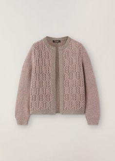 an image of a pink sweater on a hanger